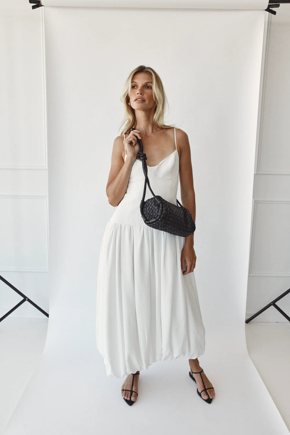 Vestirsi Woven Tube Crossbody Bag