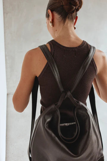 Vestirsi Bella 2-in-1 Convertible Backpack Tote - Dark Chocolate