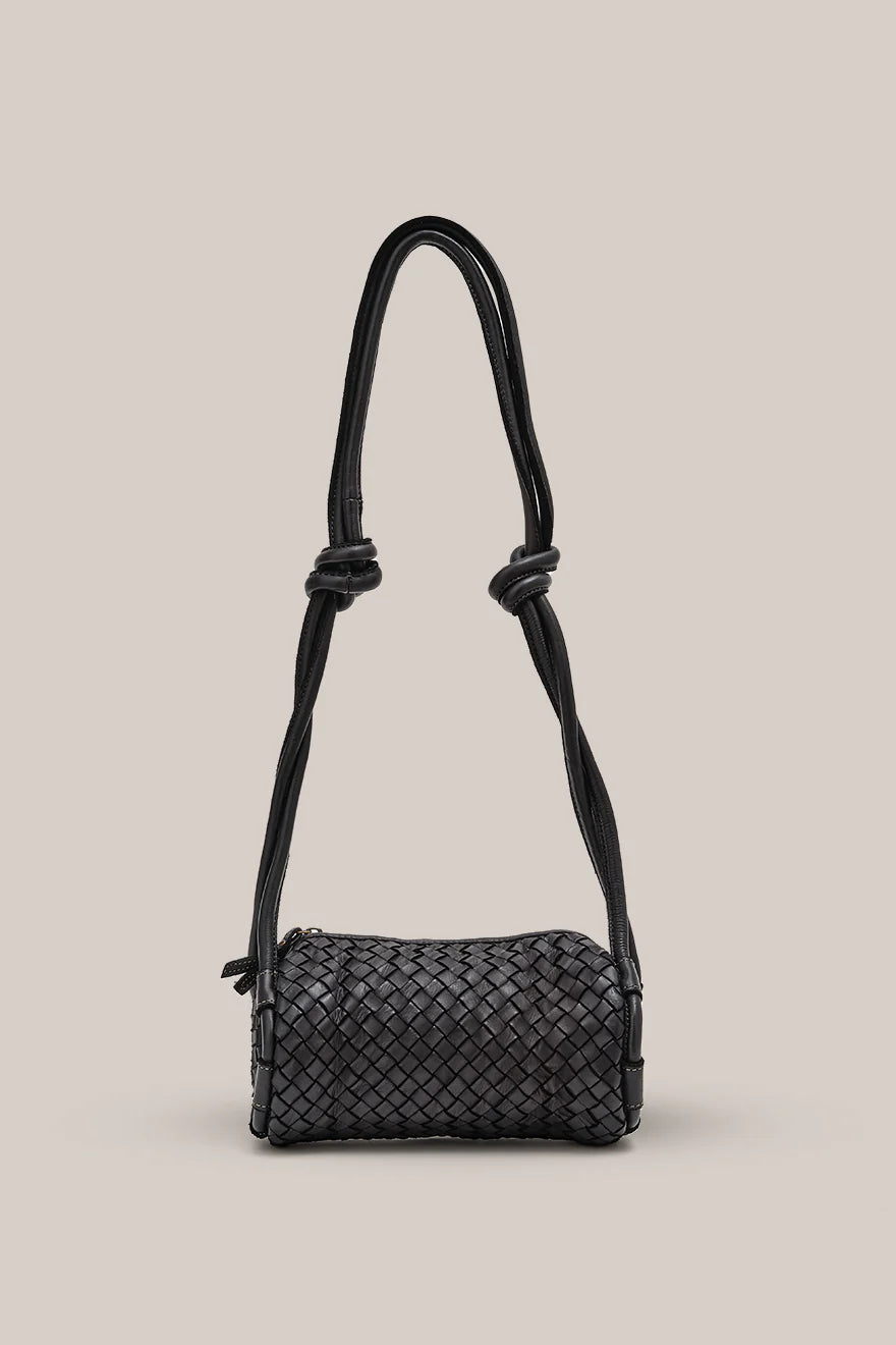 Vestirsi Woven Tube Crossbody Bag