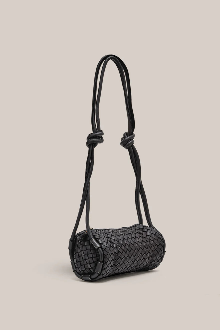 Vestirsi Woven Tube Crossbody Bag
