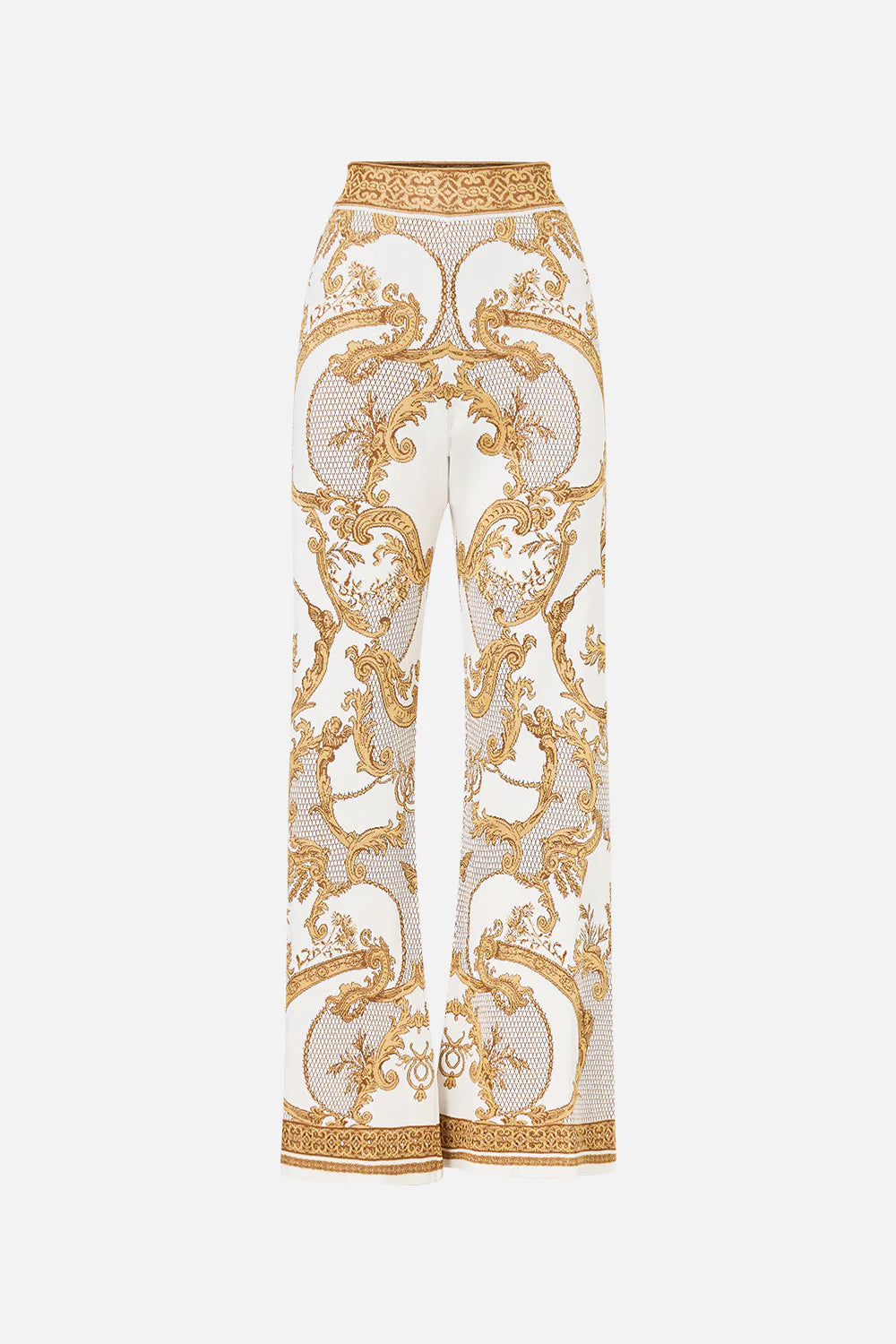 Camilla Dressing Room Drama Flared Jacquard Knit Pant