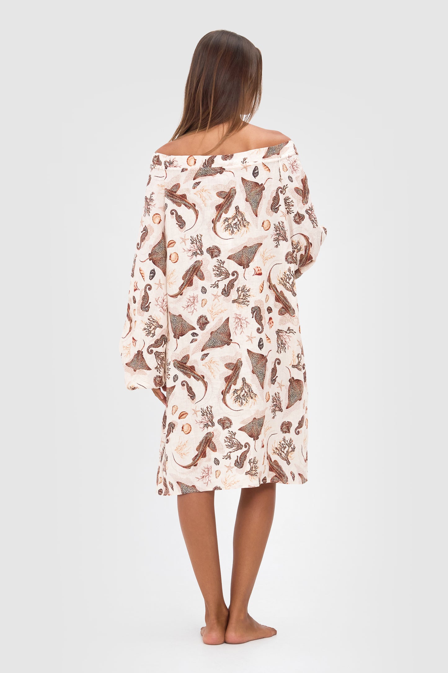 Ralf Studios Fairhaven Dress - Sea Life Cream