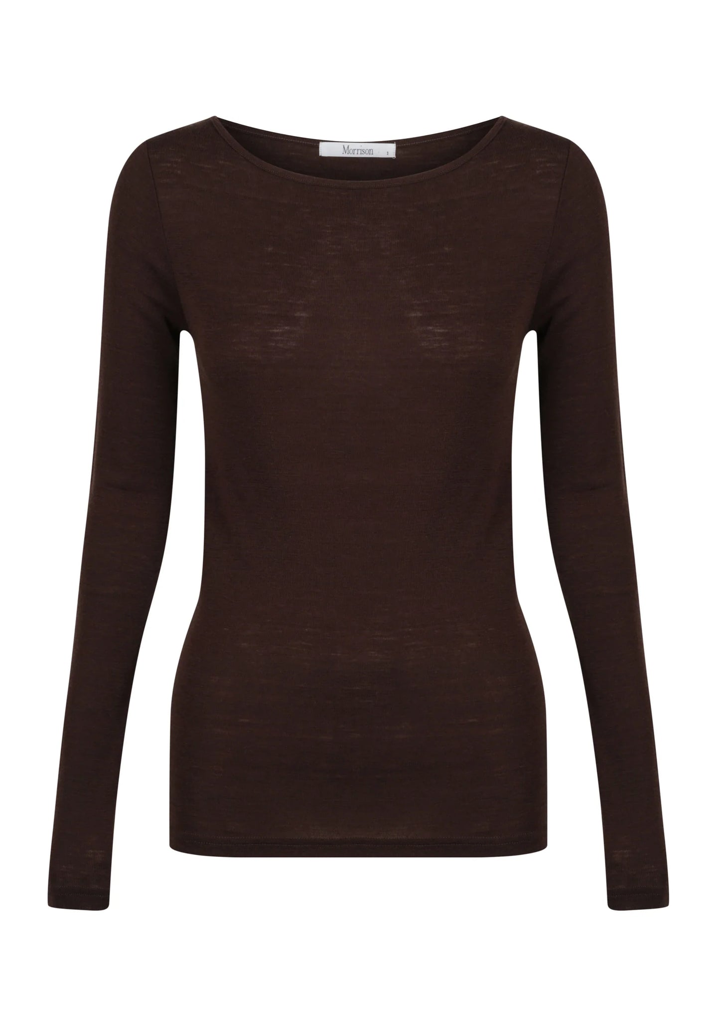 Morrison Morri Merino Round Neck - Chocolate