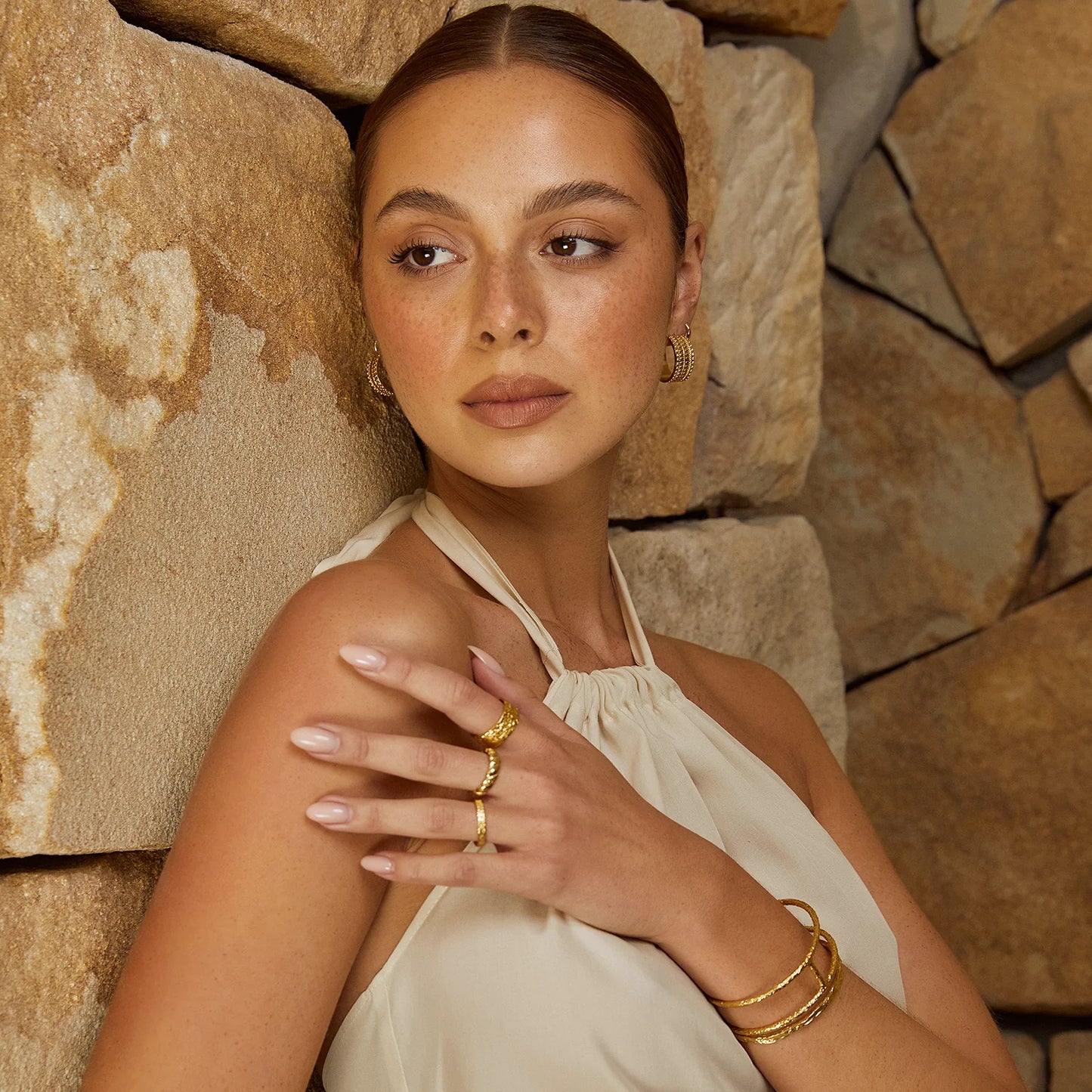 Arms of Eve Maya Gold Cuff Bracelet