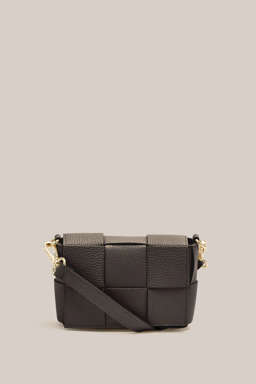Vestirsi Margot Mini Woven Bag - Dark Chocolate