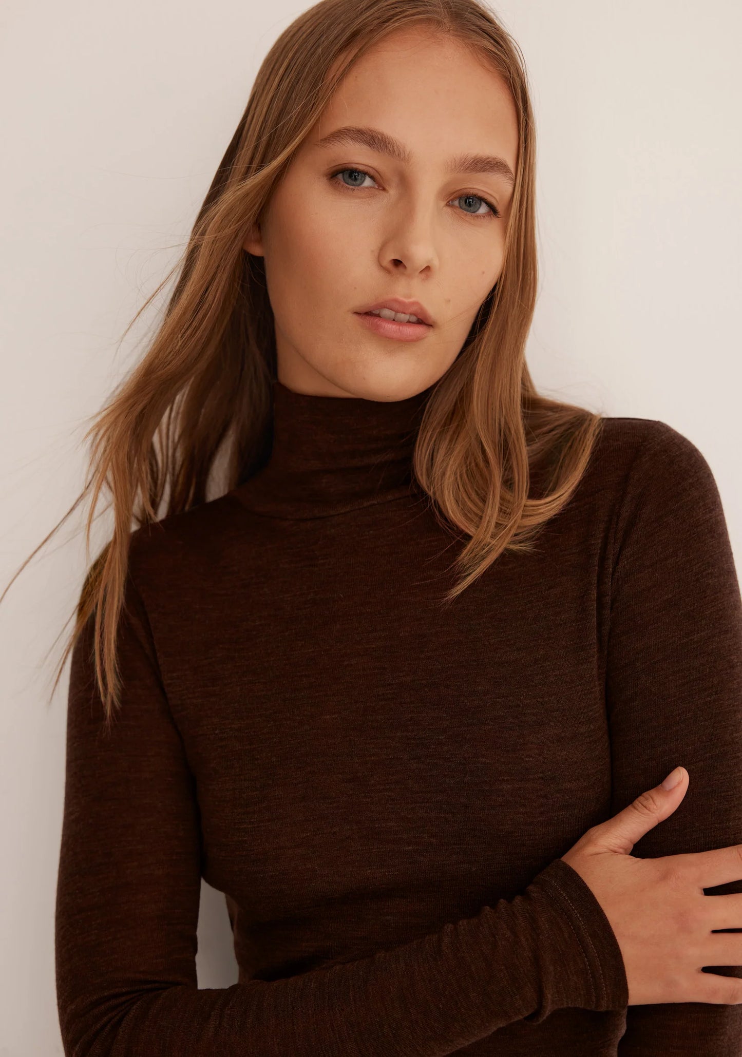 Morrison Morri Merino High Neck - Chocolate