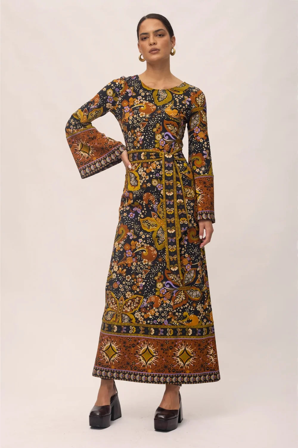 Nine Lives Bazaar Cora Maxi Dress - Starlight