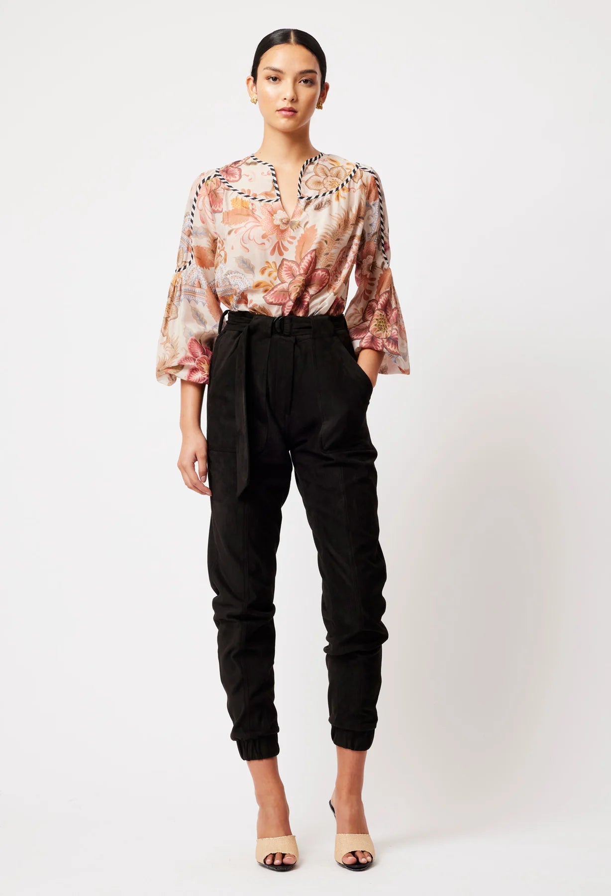 Once Was Lyra Faux Suede Jogger