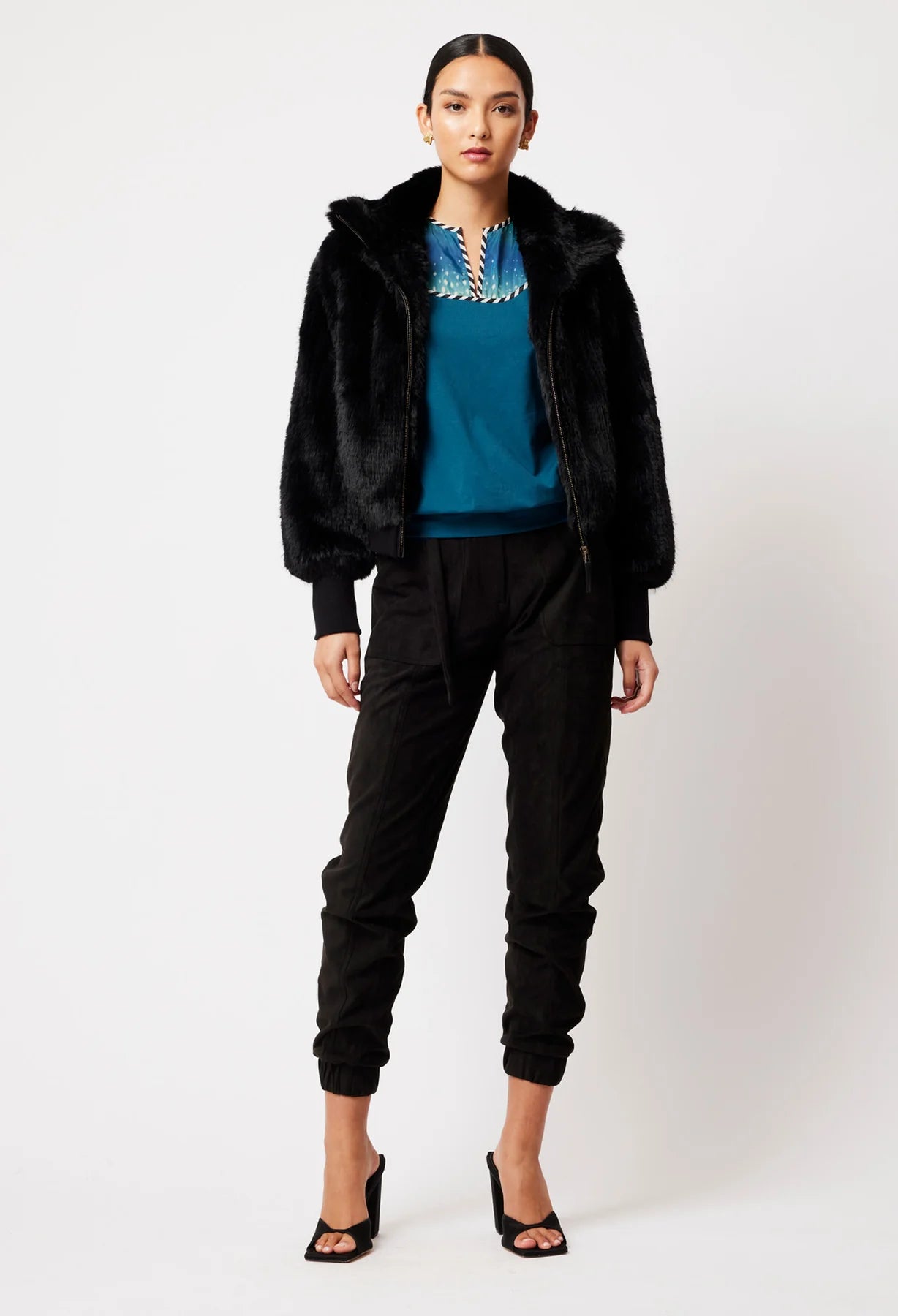 Once Was Lyra Faux Suede Jogger