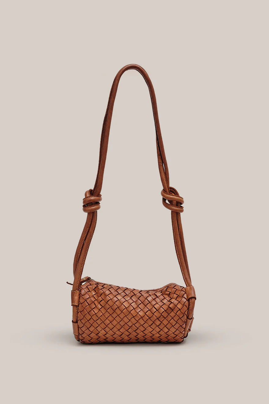 Vestirsi Woven Tube Crossbody Bag