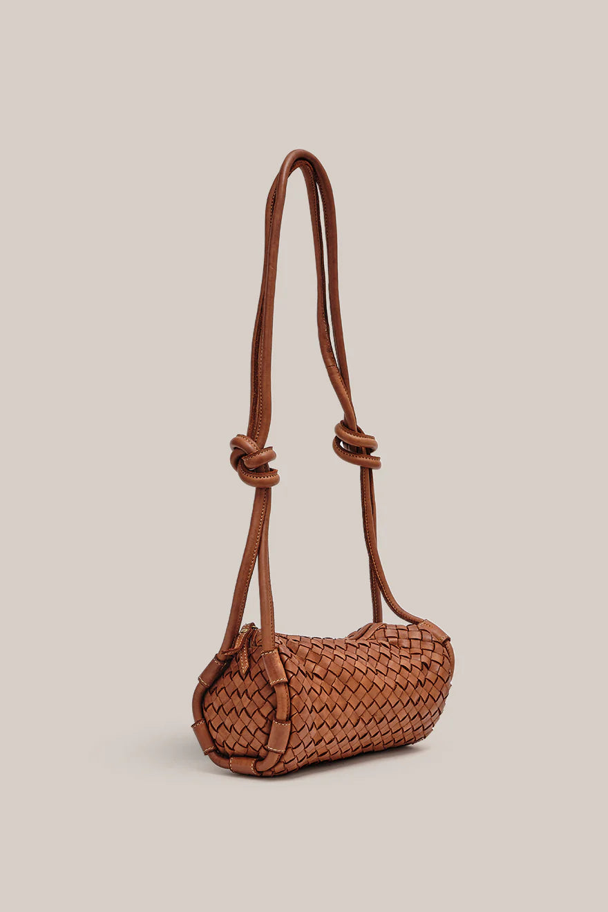Vestirsi Woven Tube Crossbody Bag