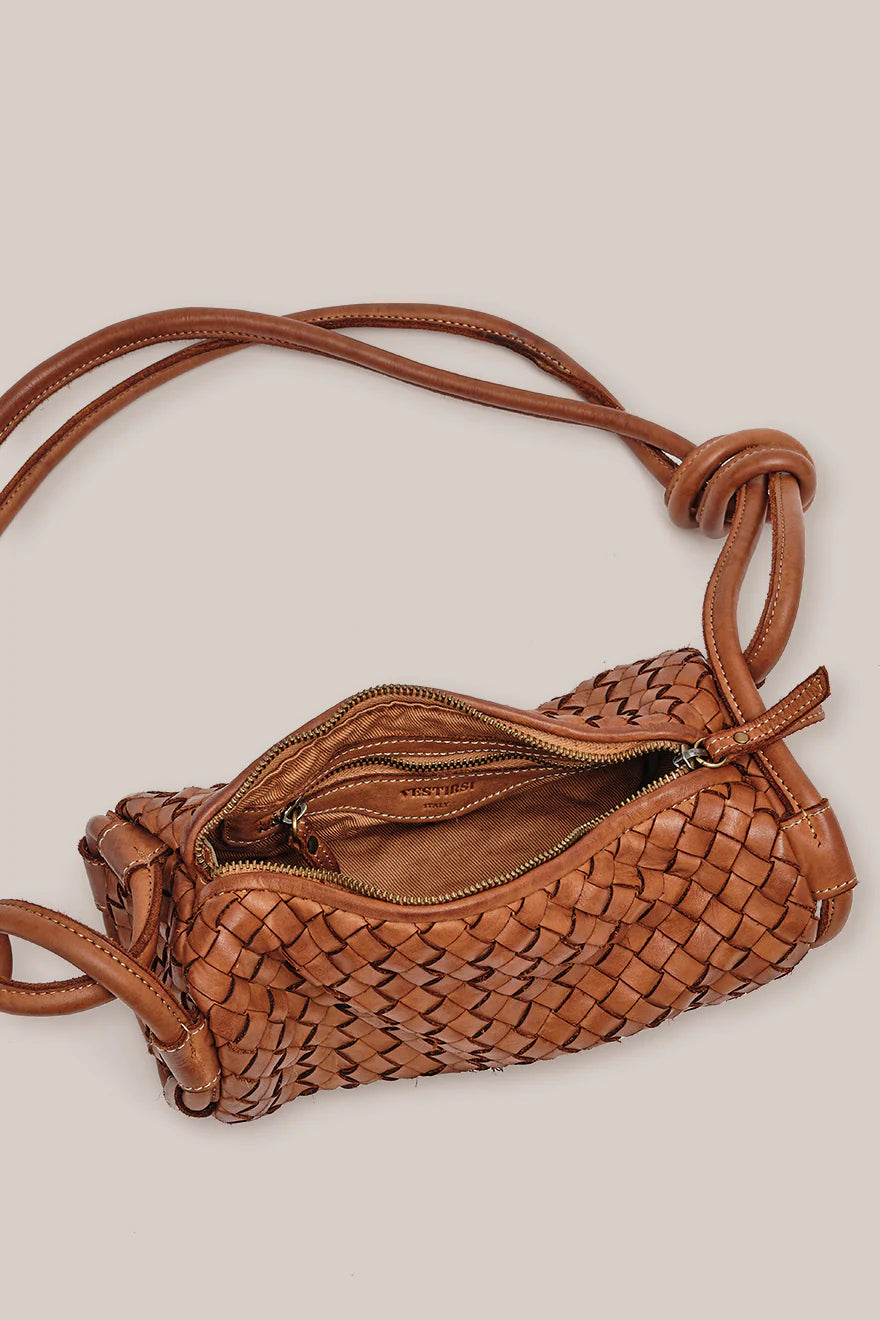 Vestirsi Woven Tube Crossbody Bag