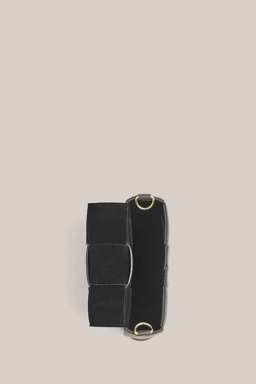Vestirsi Margot Mini Woven Bag - Dark Chocolate