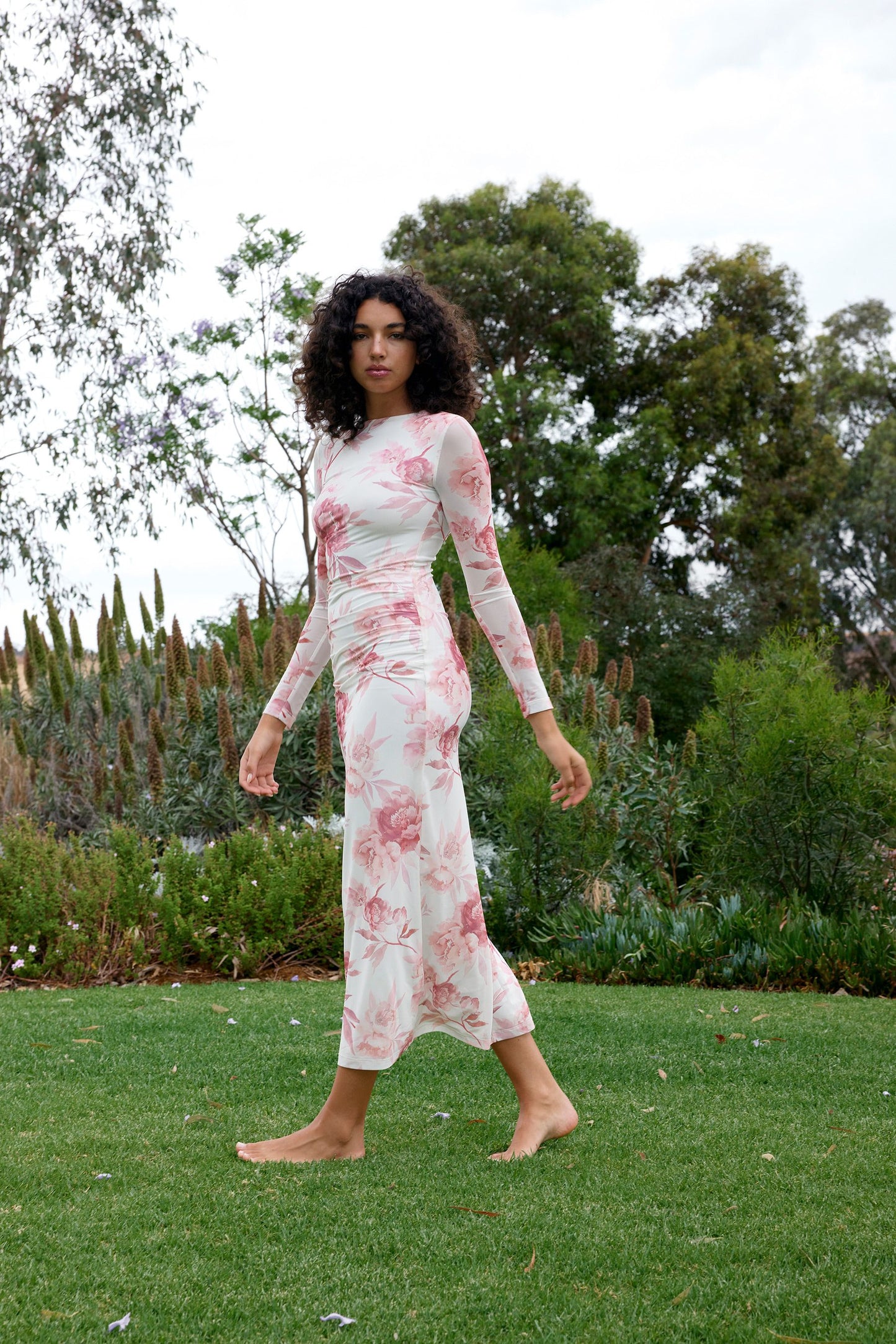 Aston Studio Ezli Mesh Dress - Peony/Antique