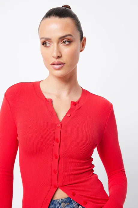 Mossman Lyon Cardigan - Red