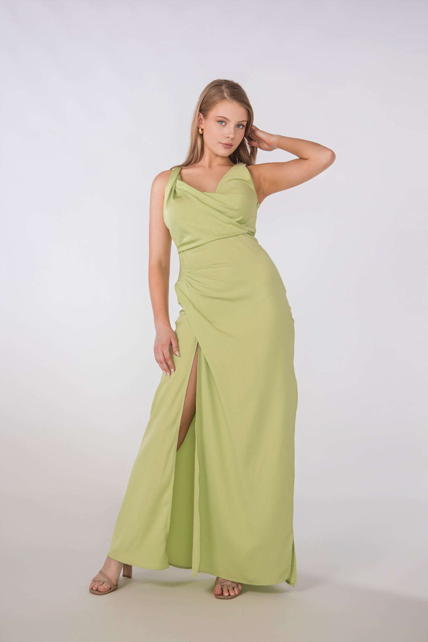 One Fell Swoop Alina Dress in Green Grape