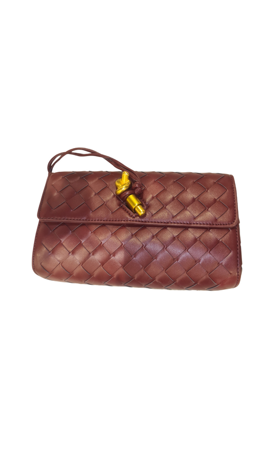 Allira Leather Bag - Burgundy