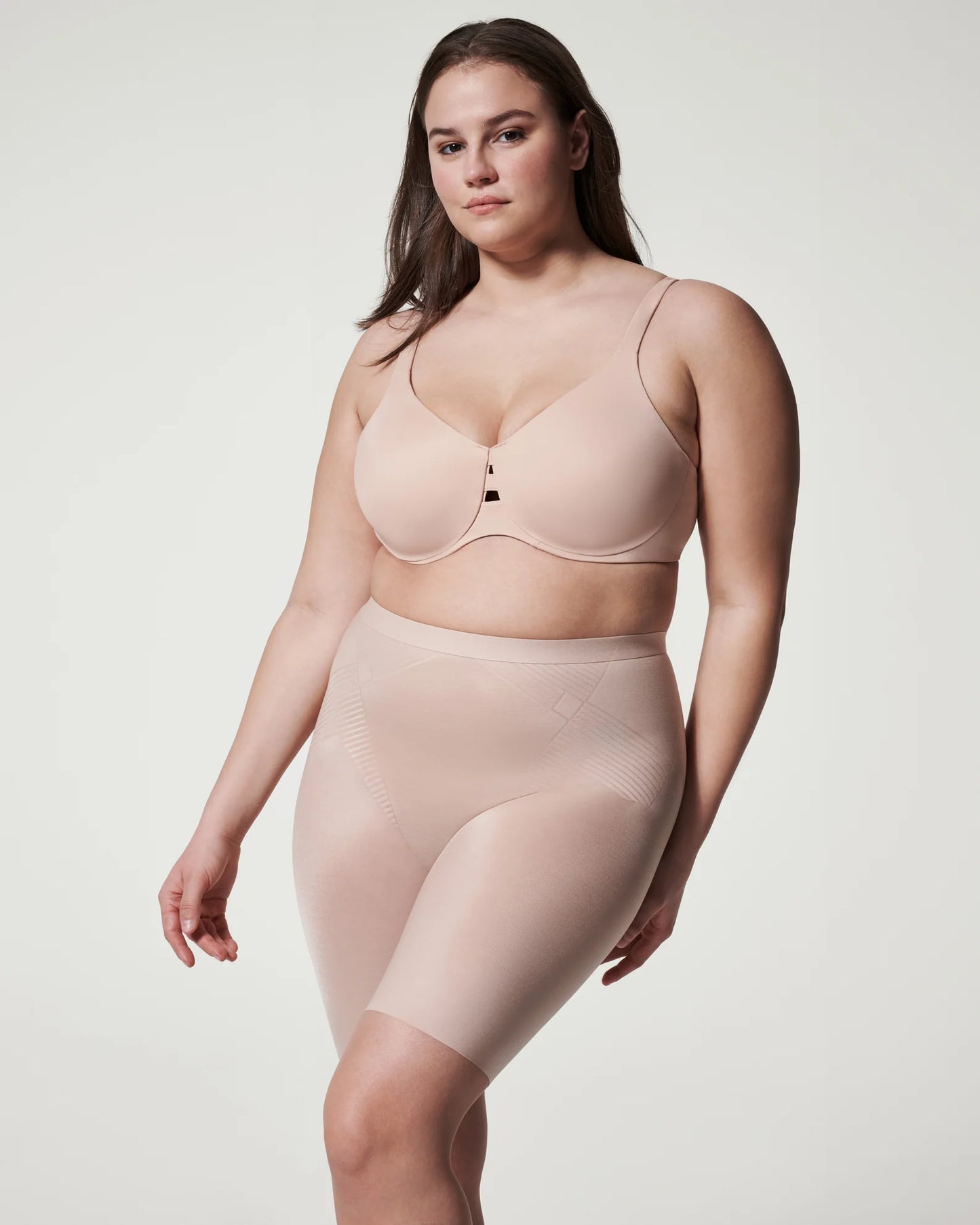 Spanx Thinstincts 2.0 Mid-Thigh Short- Champagne Beige - 10234R