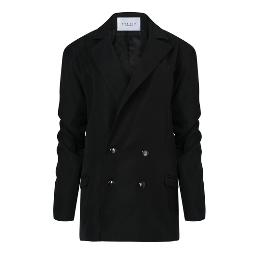 The One Six Signature Everyday Double Breasted Blazer Black