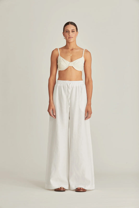 The One Six Essential Resort Pant - White