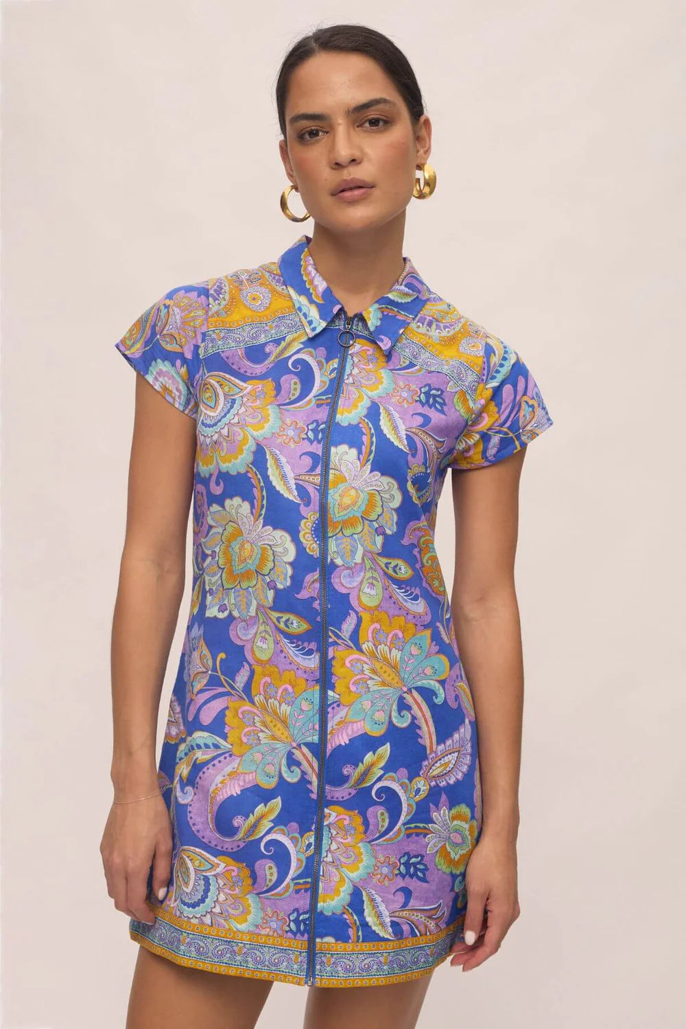 Nine Lives Bazaar Cindy Mini Dress - Electric Indigo