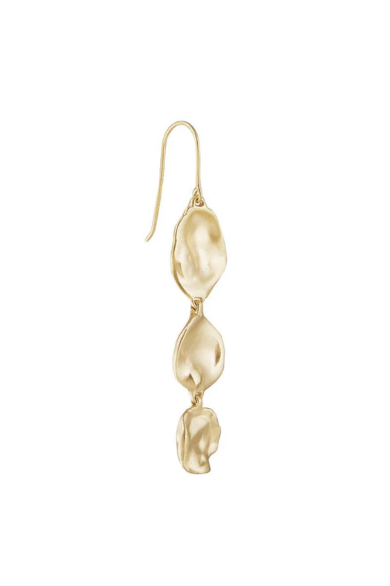 Fairley Golden Seashell Drops _ Gold