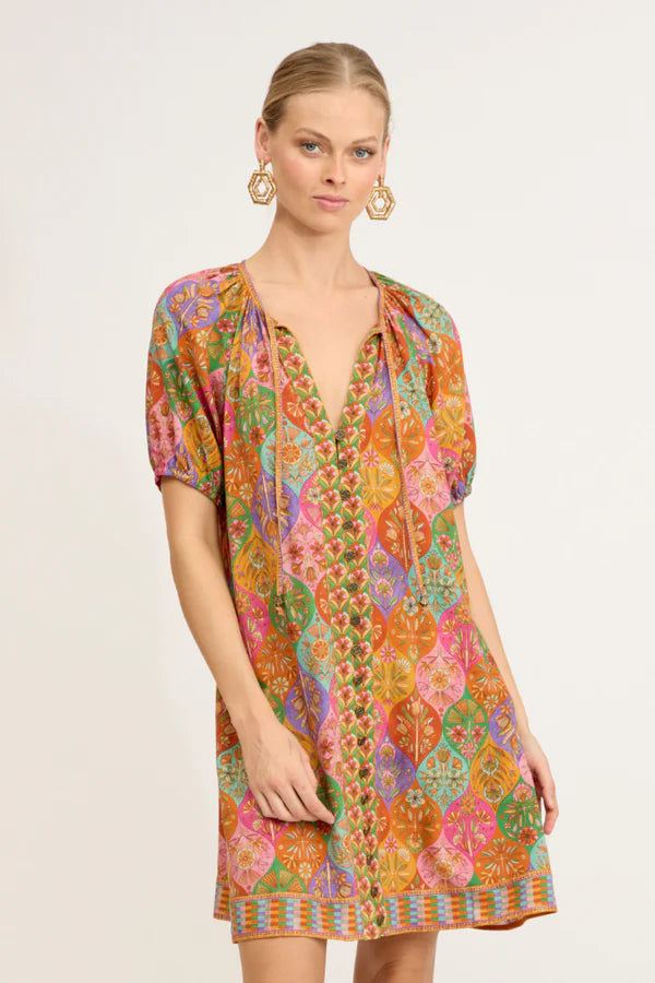 Nine Lives Bazaar Harper Mini Dress - Kasbah