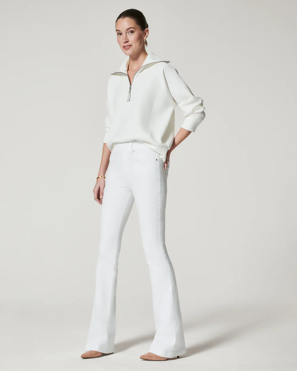 Spanx Denim Flare Jeans - White