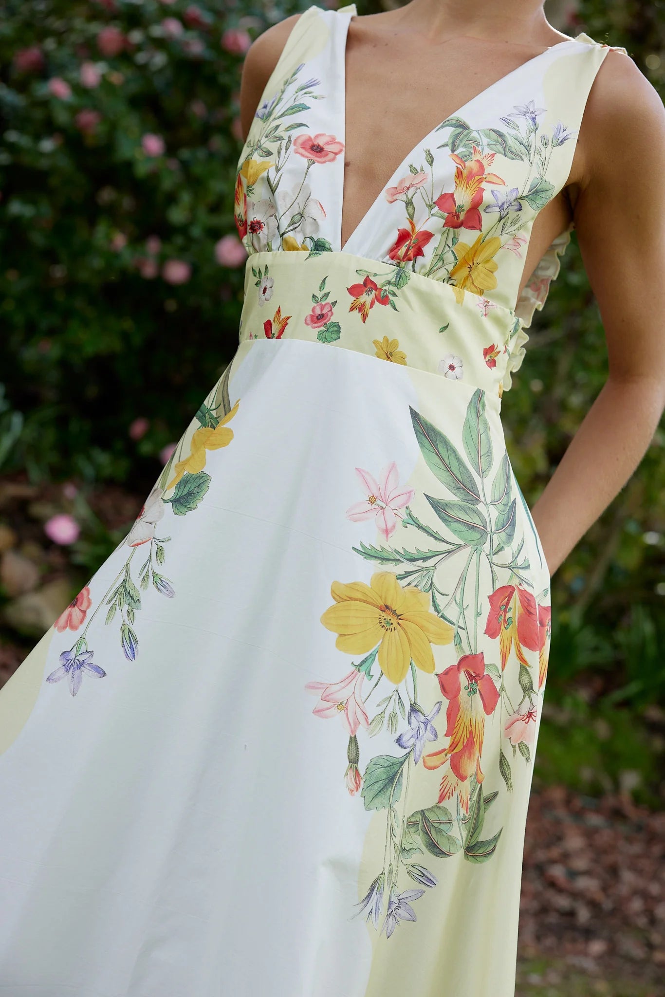 Aston Studio Betty Dress - Buttermilk Fleur