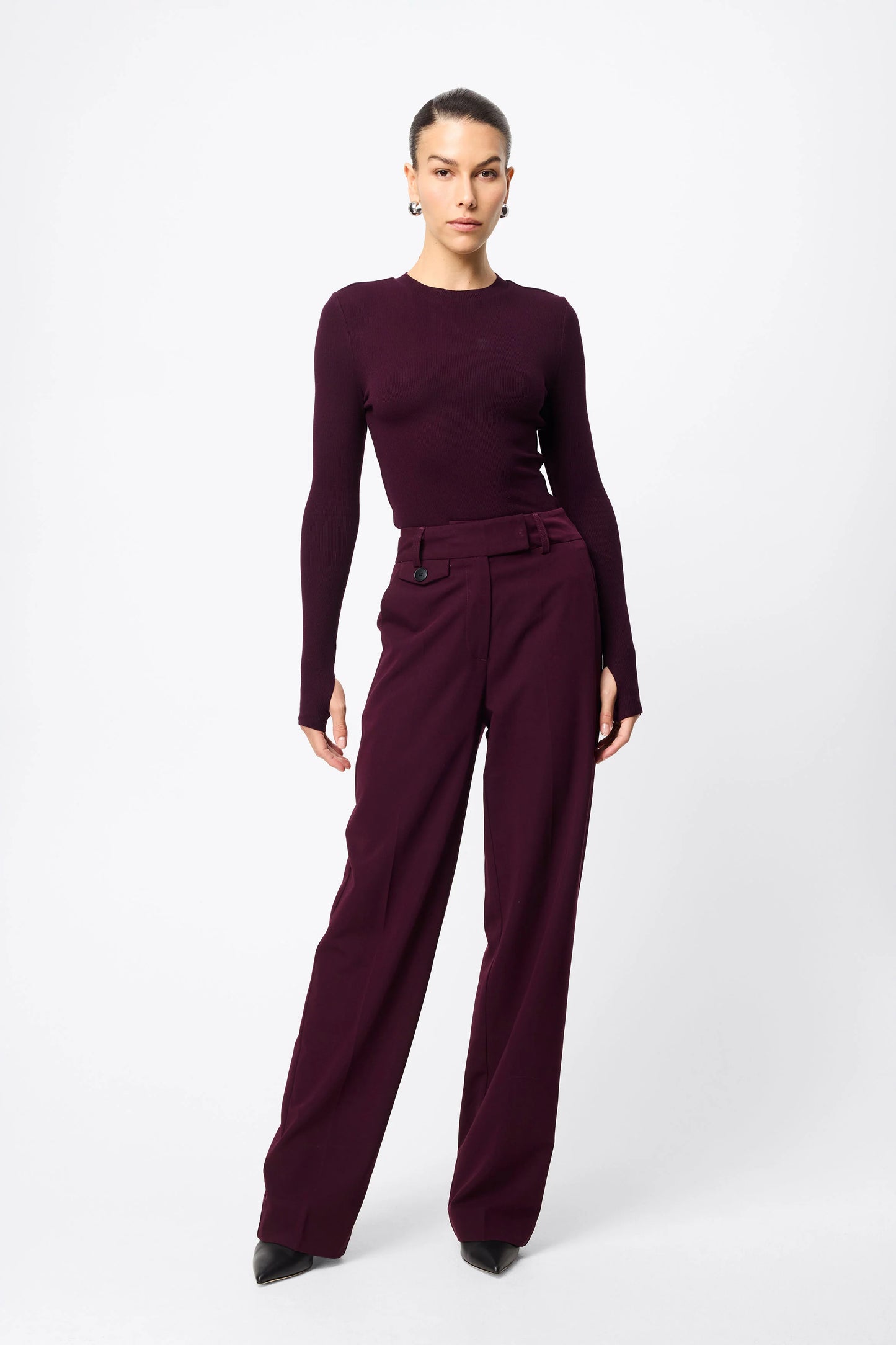 Mossman Boston Straight Leg Pant - Cherry Lacquer