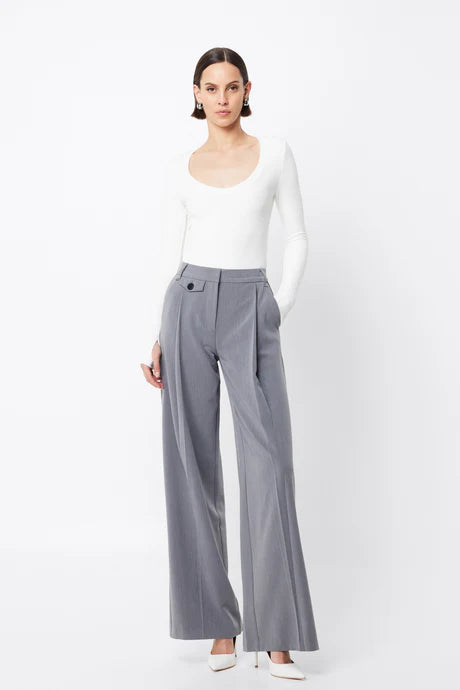 Mossman Boston Wide Leg Pants - Grey