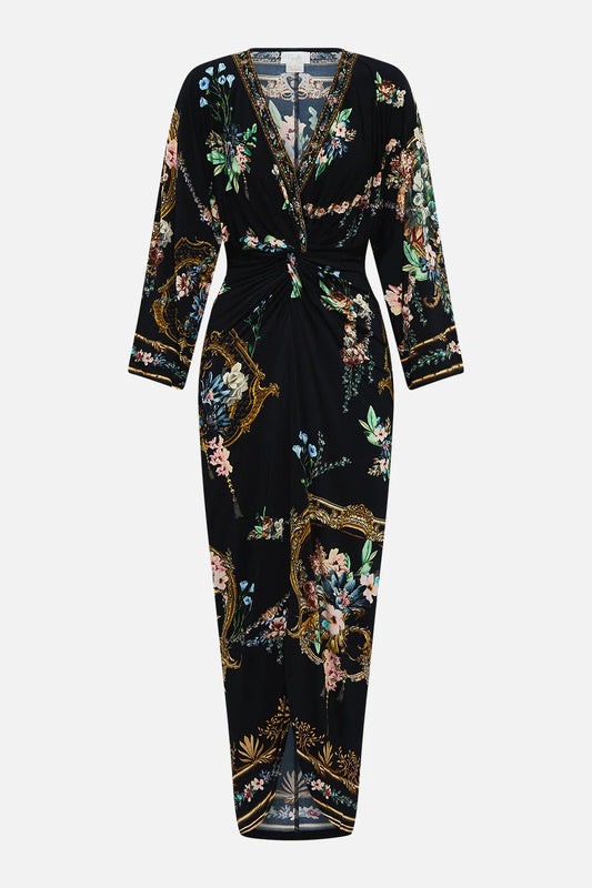 Camilla Noble Endeavours Long Split Front Twist Dress