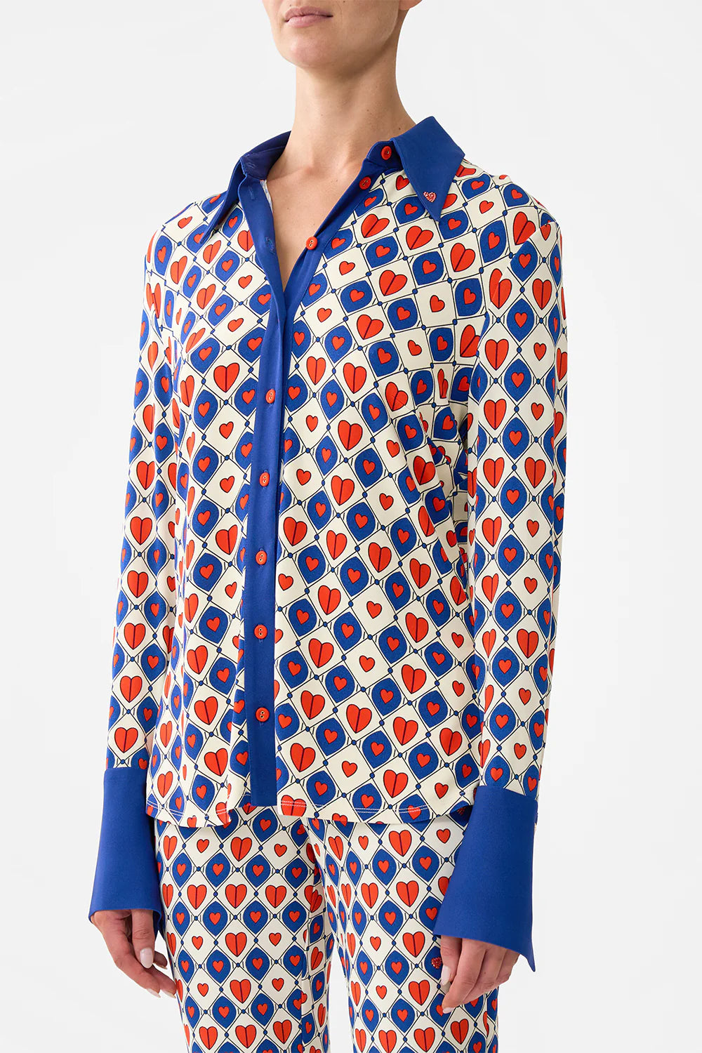 Camilla Rinse and Roar Fitted Jersey Shirt