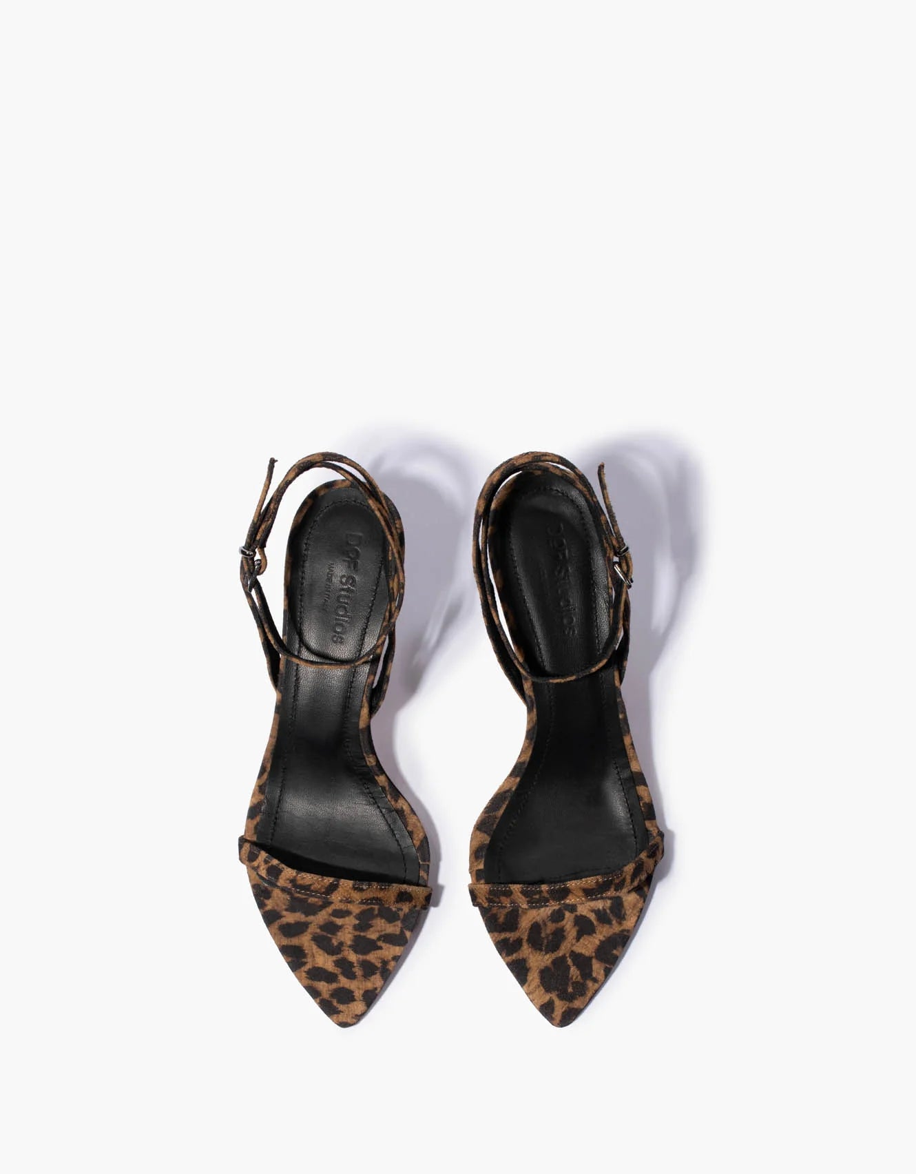 DOF Studios Leona Midi Heel in Leopard Suede