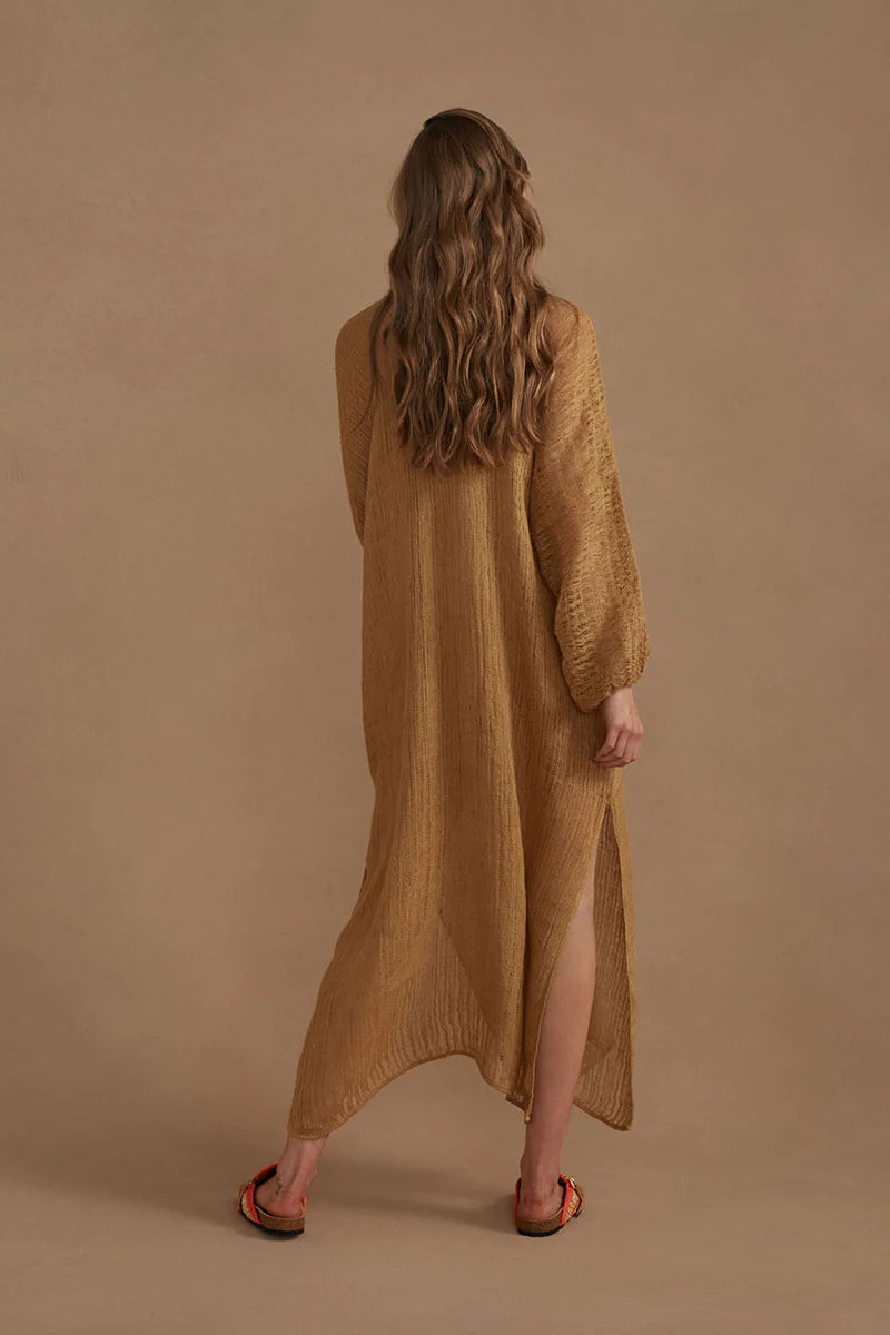 Estilo Emporio Dolcezza Dress - Stracciatella Ochre