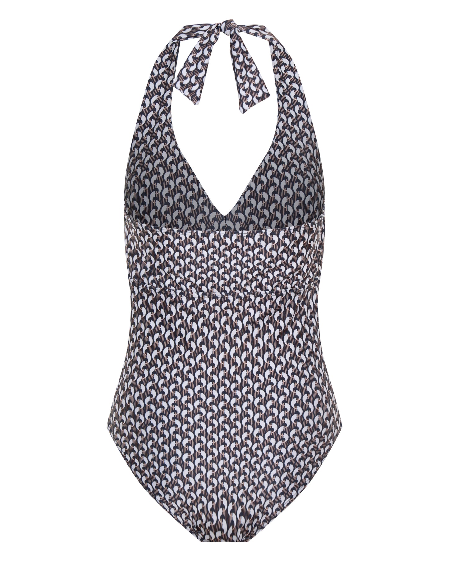 Ellery and Moss X Contessa Volpi Janet Halterneck One Piece - Geo Print