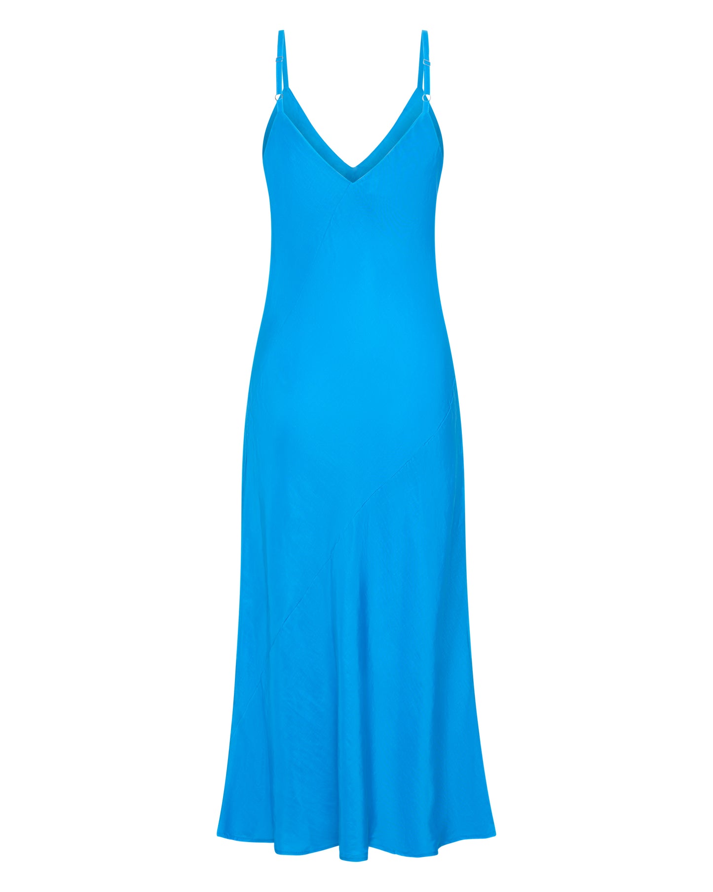 Ellery and Moss Adeline Midi Bias Dress - Blue Opal