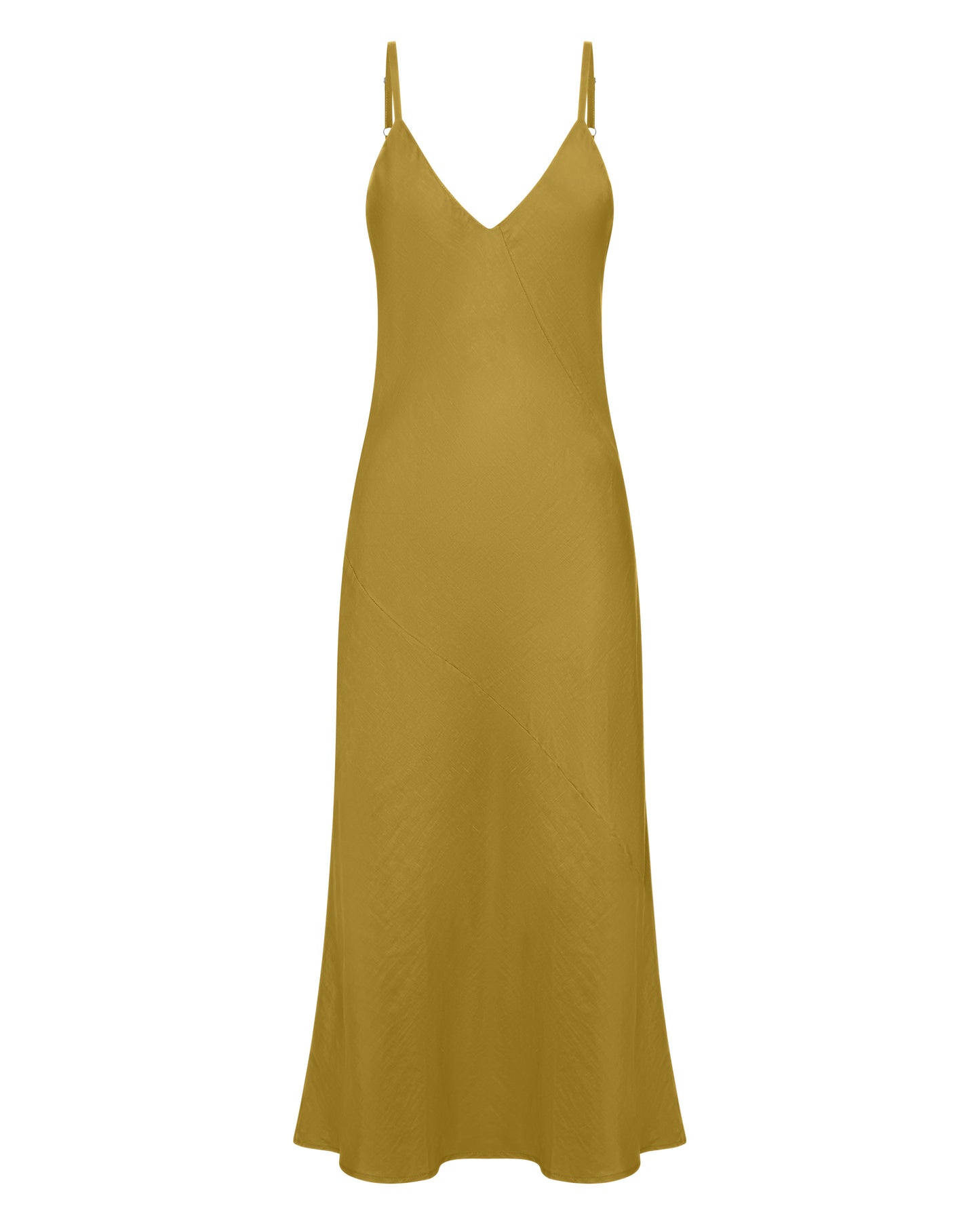 Ellery and Moss Adeline Midi Bias Dress - Willow Green