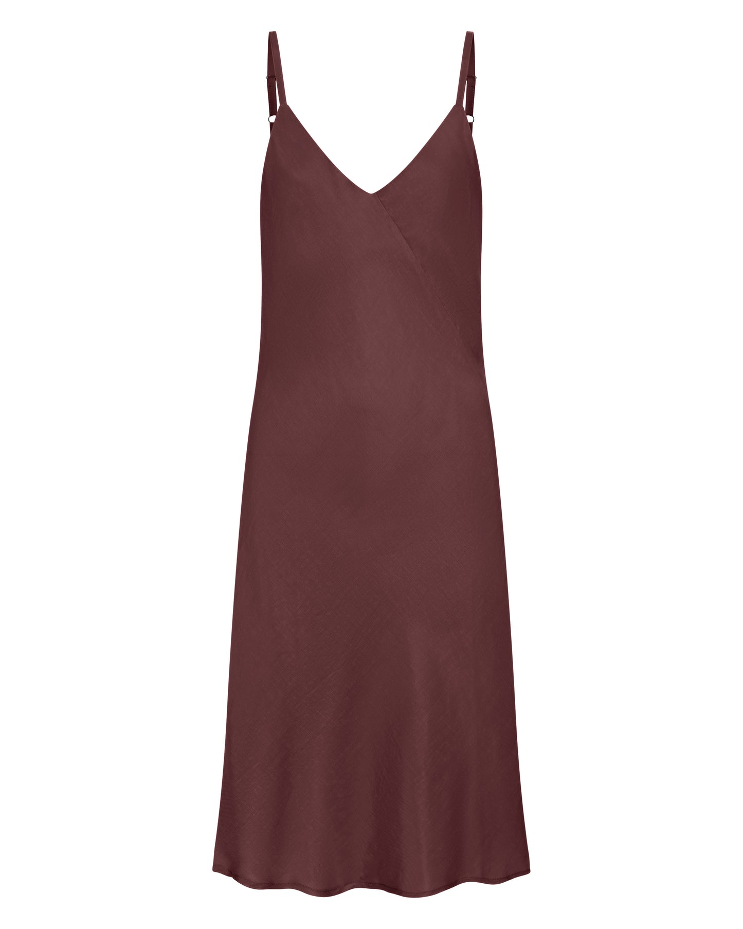 Ellery and Moss Adeline Short Bias Cut Dress - Chocolate