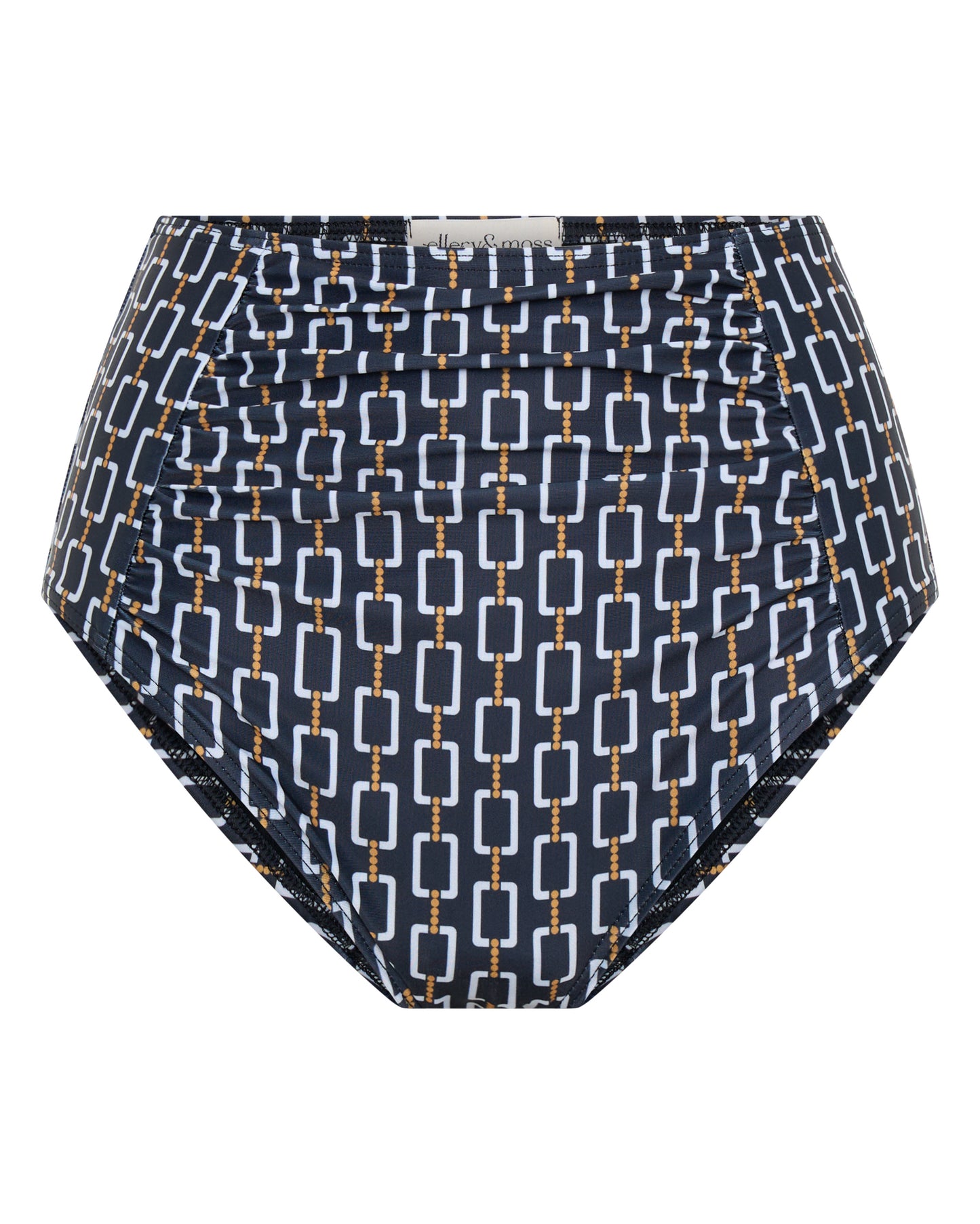 Ellery and Moss X Contessa Volpi High Waisted Bikini Bottom - Geo Print