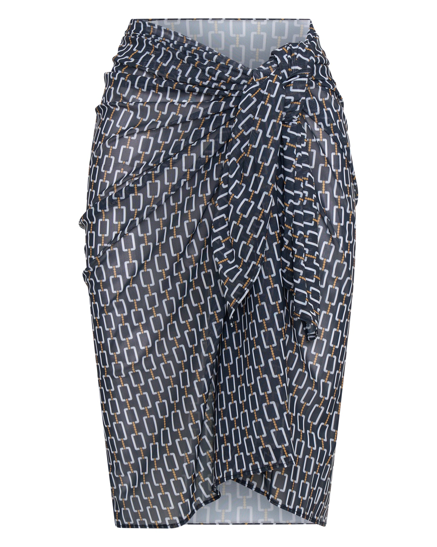 Ellery and Moss X Contessa Volpi Robyn Mesh Sarongs - Geo Print