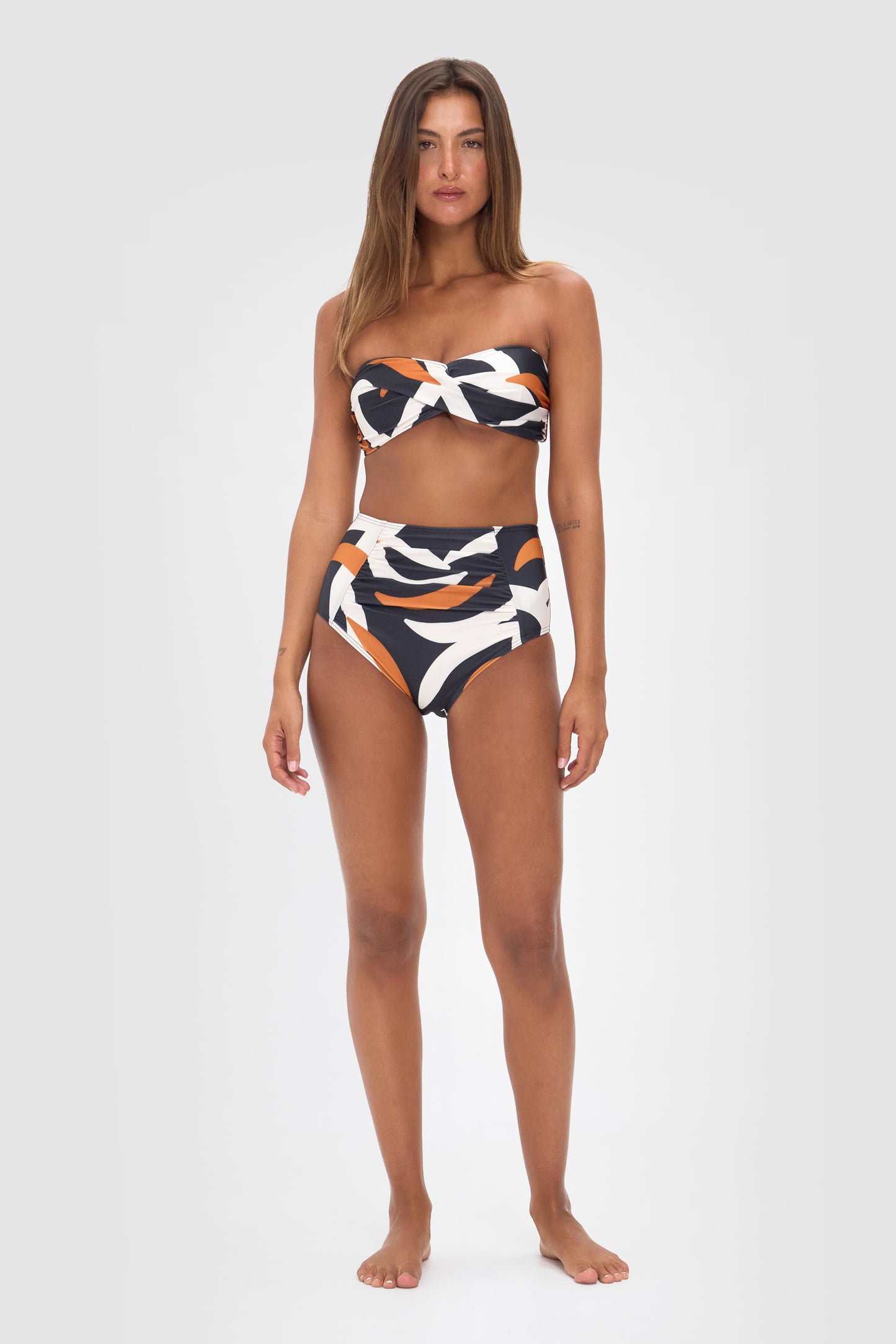 Ellery and Moss X Contessa Volpi Erica High Waisted Bikini Pants - Camo Print