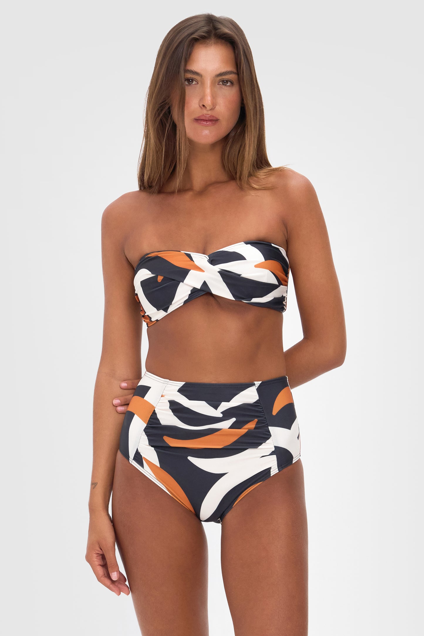 Ellery and Moss X Contessa Volpi Erica High Waisted Bikini Pants - Camo Print