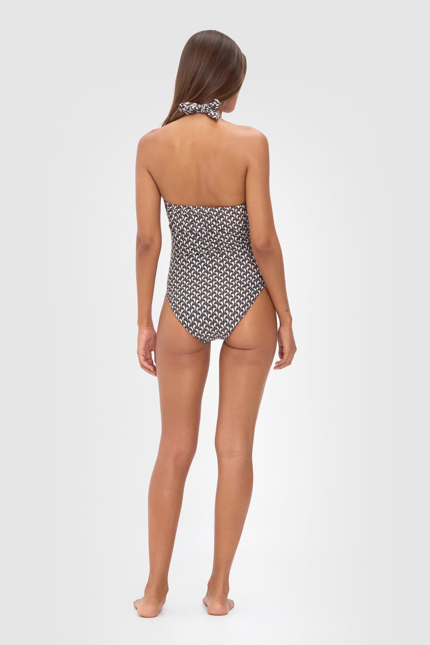 Ellery and Moss X Contessa Volpi Janet Halterneck One Piece - Geo Print