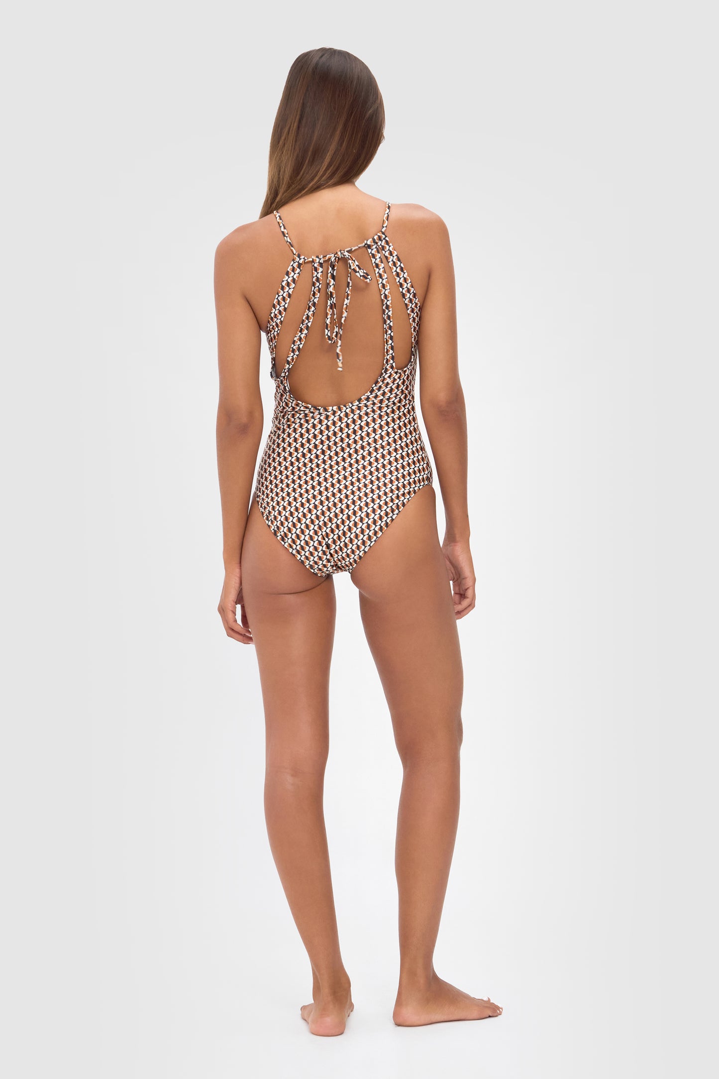 Ellery and Moss X Contessa Volpi One Piece Geo Print