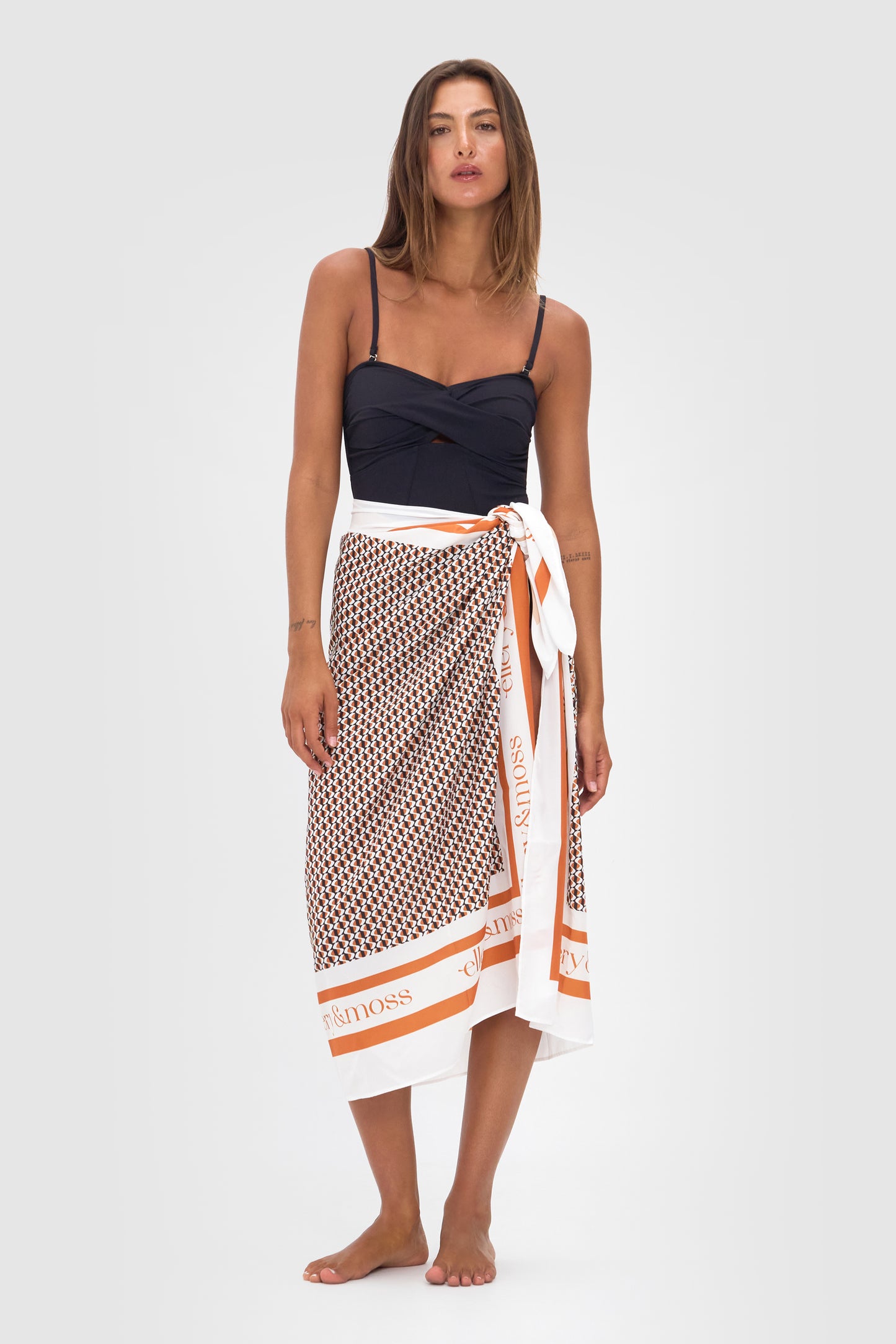 Ellery and Moss X Contessa Volpi Branded Sarong