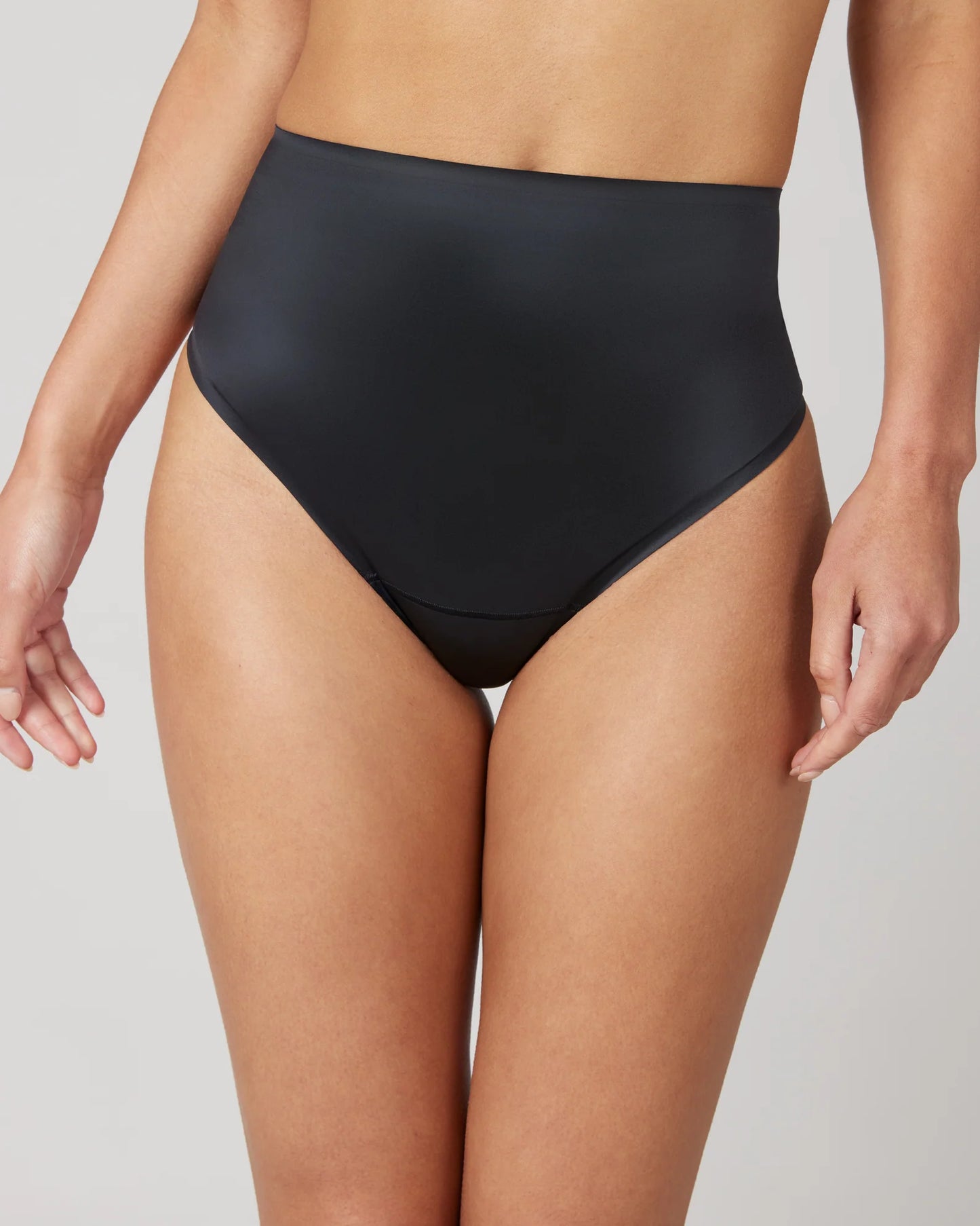 Spanx Shaping Satin Thong - Very Black - 40063R