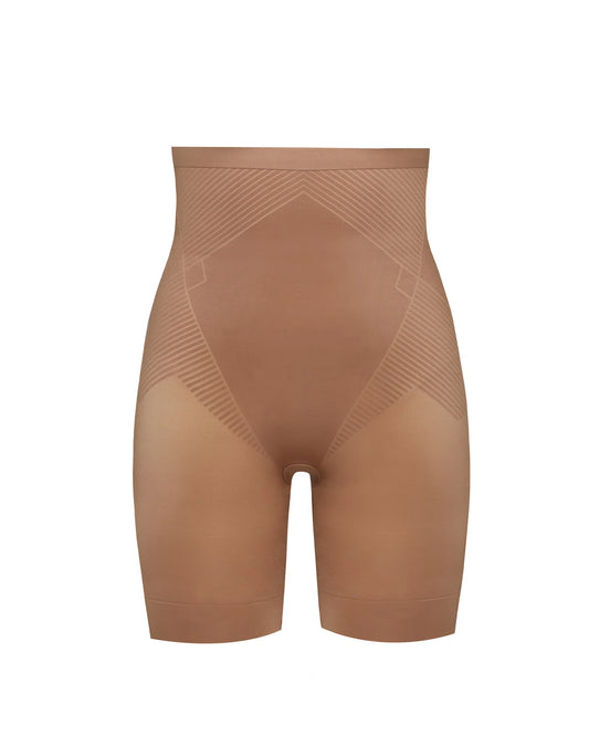 Spanx Thinstincts 2.0 High Waisted Mid-Thigh Short - Cafe au Lait