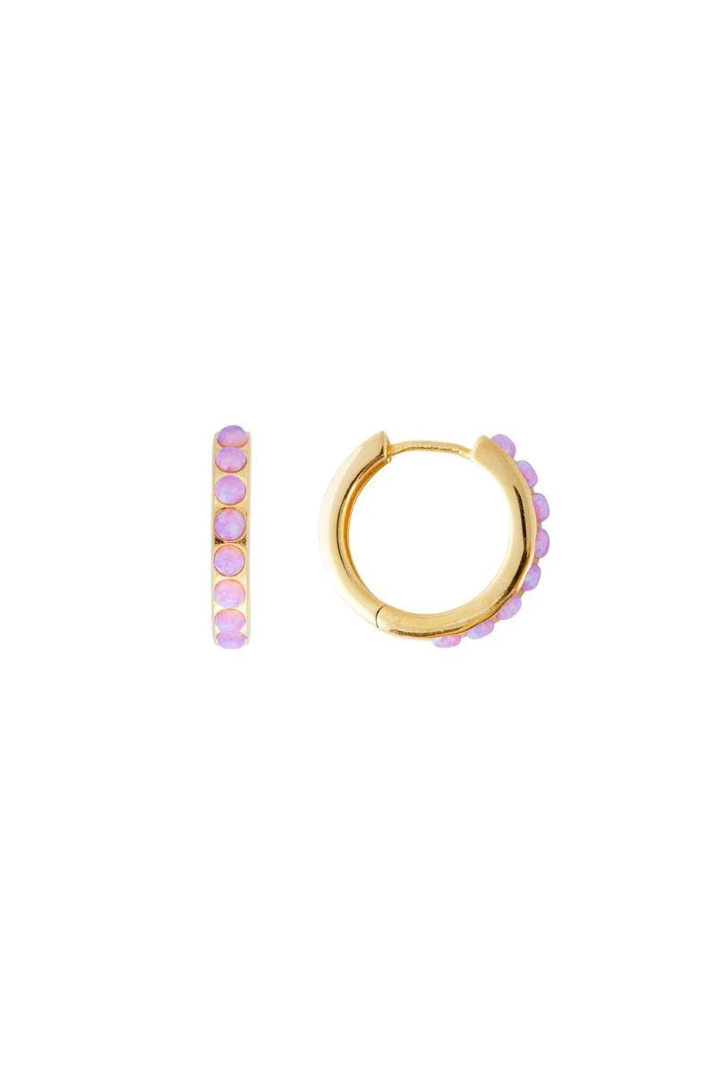 Fairley Pink Opal Midi Hoop