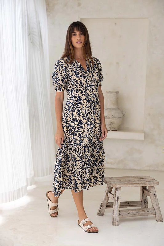 Humidity Lifestyle Eden Maxi Dress - Navy